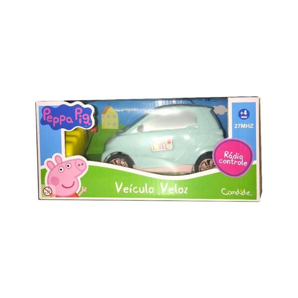 Peppa Pig Veiculo Veloz Com Controle Remoto Candide 1534 Imagem de Peppa Pig Veiculo Veloz Com Controle Remoto Candide 1534