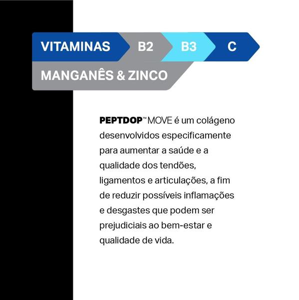 Imagem de Peptdop Move Tendoforte Elemento Puro Colágeno Articulações 300mg