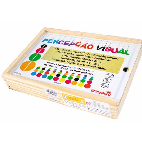 Imagem de Percepção Visual Brinquedo Educativo Madeira