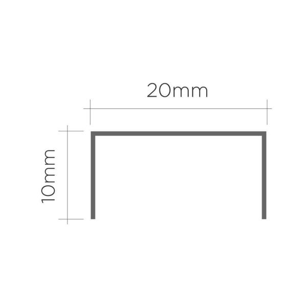 Imagem de Perfil de Alumínio para Acabamento 10mm X 2,0cm Luxor Wood Legno Viscardi - caixa com 5 Unidade - Madeira Lenha