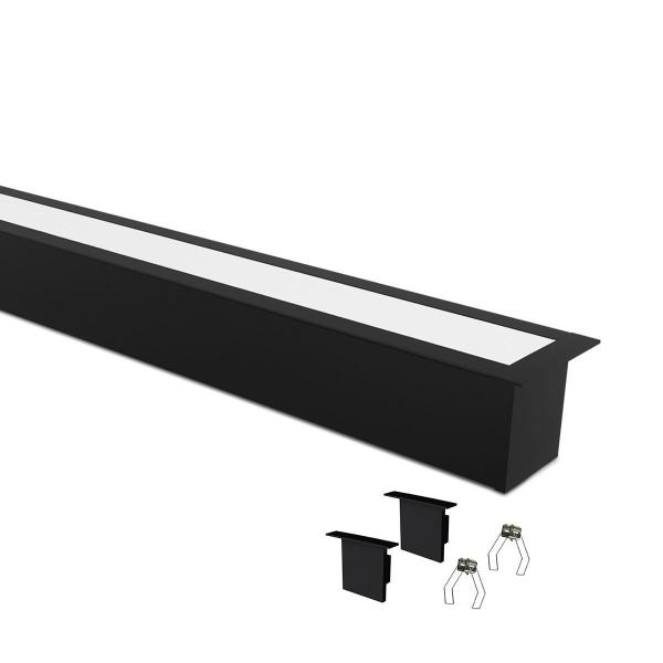 Perfil De Embutir Taschibra Para Fita Led Apex 35 - 2 Metros Imagem de Perfil De Embutir Taschibra Para Fita Led Apex 35 - 2 Metros