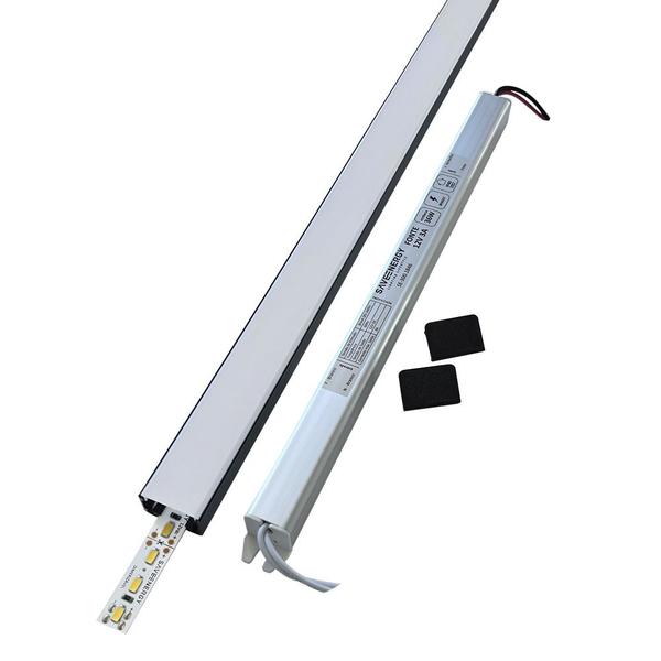 Perfil de Led de Sobrepor Save Energy LLS Flex II 1 Metro com LED 4000K Luz Neutra Imagem de Perfil de Led de Sobrepor Save Energy LLS Flex II 1 Metro com LED 4000K Luz Neutra