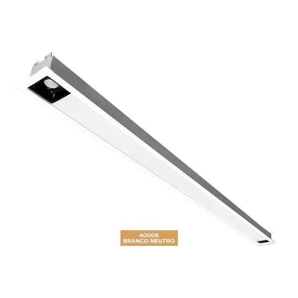 Imagem de Perfil Embutir Del Branco LED 3000K/4000K  1075/745