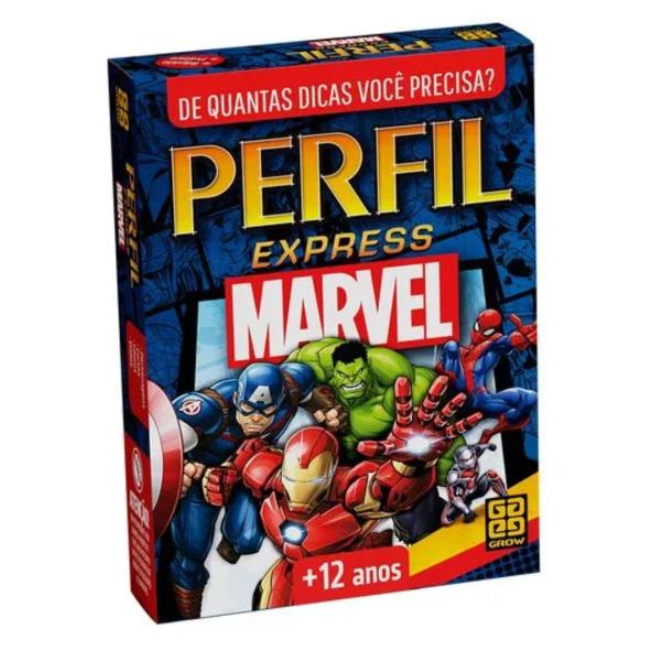 Perfil Express: Marvel - Jogo de Cartas - Grow Imagem de Perfil Express: Marvel - Jogo de Cartas - Grow
