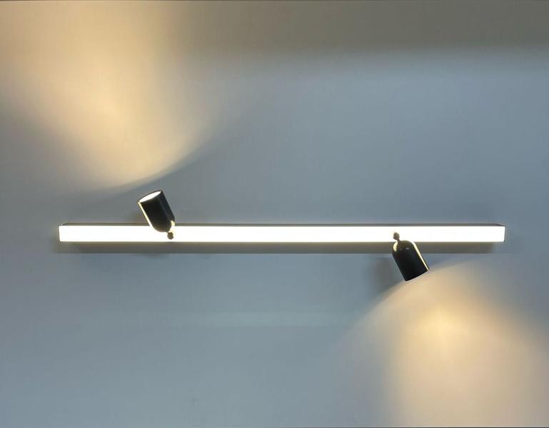 Imagem de Perfil Led Pontual 50cm C/ 2 Spots Independente Sobrepor