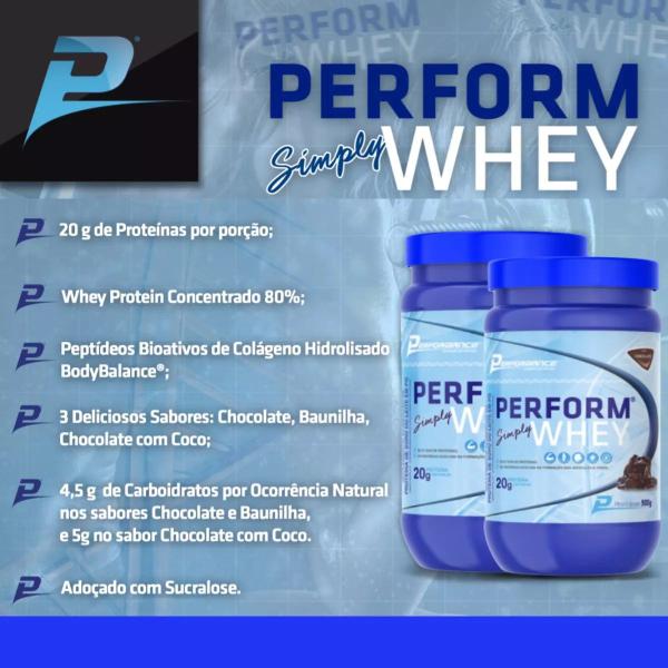 Imagem de Perform Simply Whey Performance Nutrition Chocolate 900g