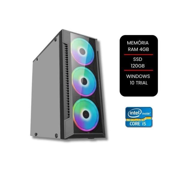 Performance Rápida PC i5, 4GB RAM, SSD 120GB, Win 10 Trial - Ouzze Imagem de Performance Rápida PC i5, 4GB RAM, SSD 120GB, Win 10 Trial