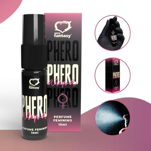 Imagem de Perfume A Base De Feromônio Afrodisíaco Phero Masculino E Feminino Pheroman E Pherofemme Sedução 15ml Sexy Fantasy  Sex Shop