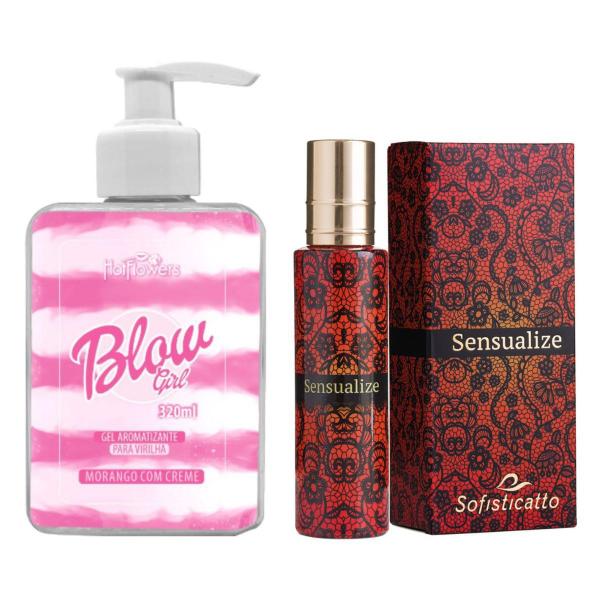 Imagem de Perfume Feminino Cheiroso e Blow Girl Gel Aromatizante Kit