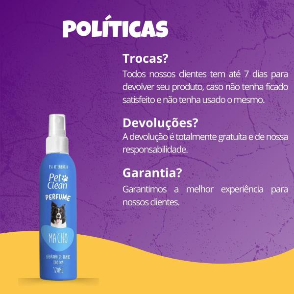 Imagem de Perfume Pet Clean Cães e Gatos Machos - 120ml