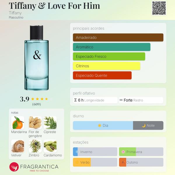 Perfume Tiffany And Co. Love For Him Edt 90 Ml Masculino Original
