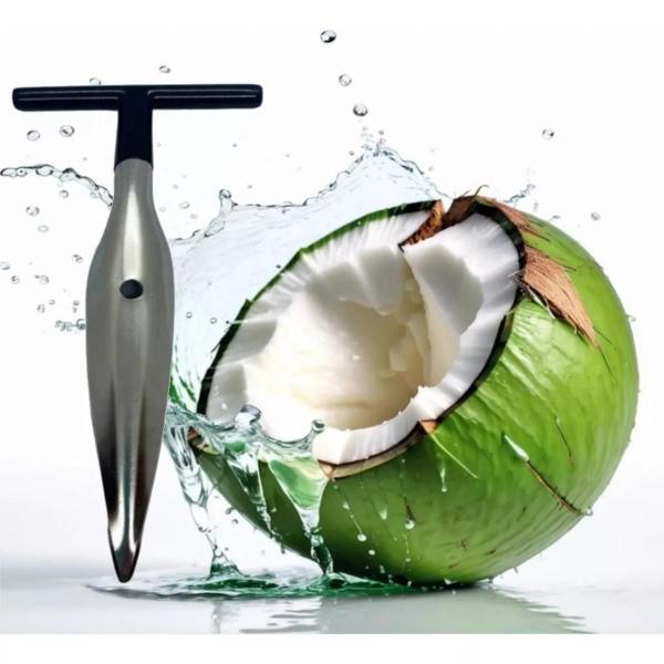 Imagem de Perfurador De Coco Furador Manual Abridor Inox Profissional