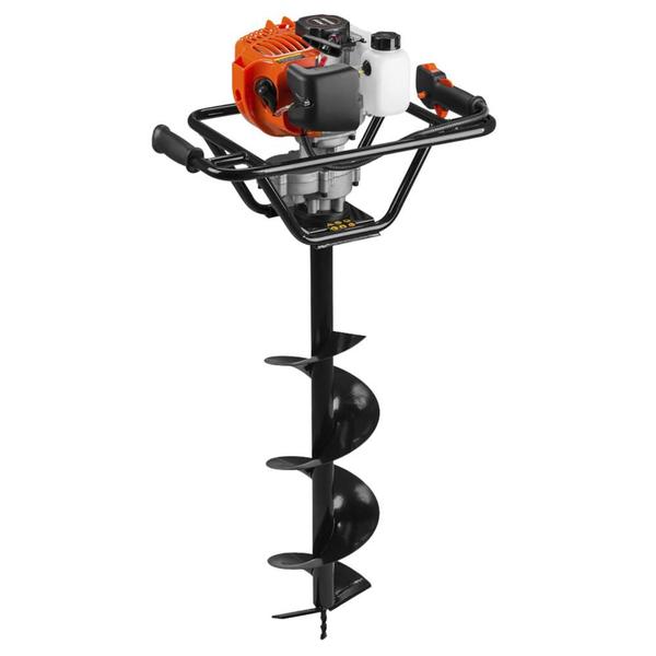 Imagem de Perfurador de Solo Á Gasolina Tekna EA52XS Motor 2T 52cc 2,5HP Alto Torque e Baixa Vibração KIT Perfurador de Terra Com Broca 80cm x 20cm + ÓLEO CASTROL STIHL 2T