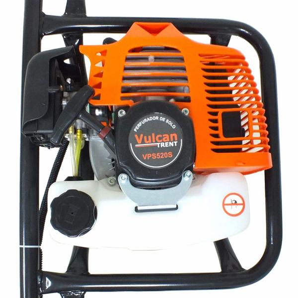 Imagem de Perfurador de Solo Gasolina 2t 52cc C/ Broca 80x15cm Vulcan