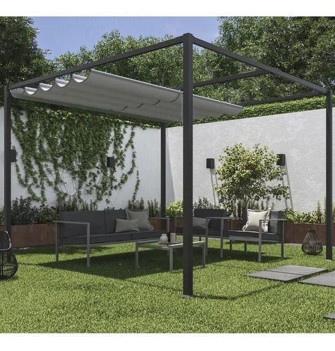 Pergolado Gourmet De Aço Cinza 2.23x297x29cm - Naterial Imagem de Pergolado Gourmet De Aço Cinza 2.23x297x29cm