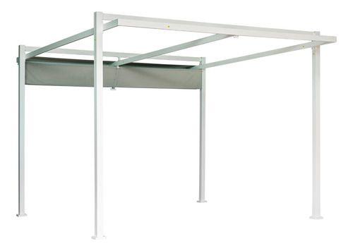 Imagem de Pergolado Retrátil Aço E Poliester Tenda 3,2x3,6m - White