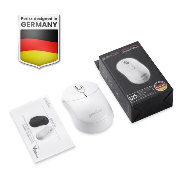 Imagem de Perixx PERIMICE-802W Wireless Bluetooth Mouse - Design Portátil para Windows, iOS e Android Tablet - Branco