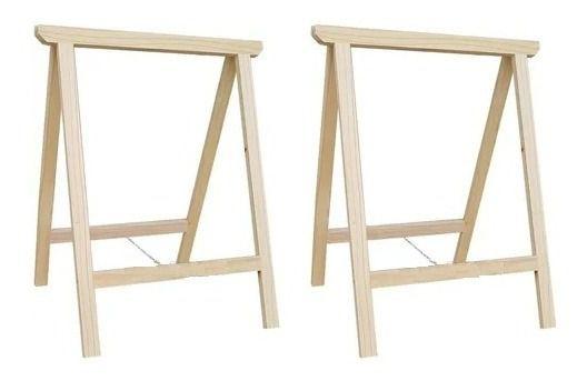 Pernas de Apoio Par de Cavalete p/ apoio Multiuso Decoração 100cm - Technox Imagem de Pernas de Apoio Par de Cavalete p/ apoio Multiuso Decoração 100cm