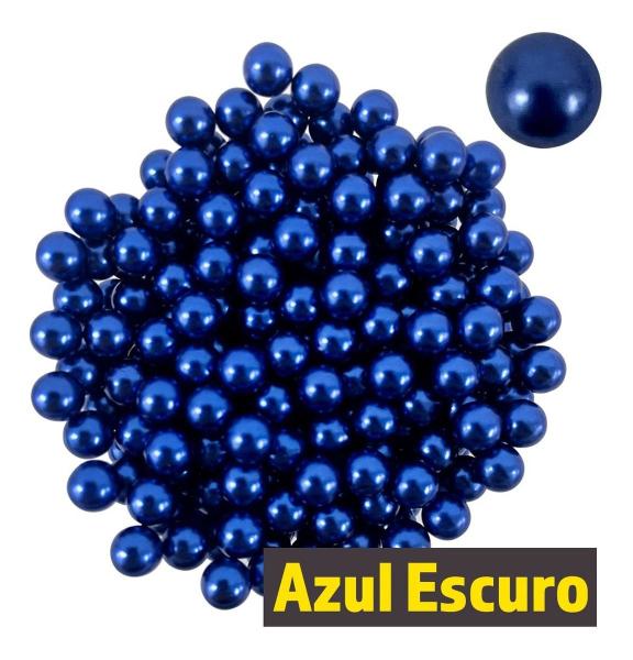 Imagem de Perola Abs Inteira Sem Furo 6mm com Rebite Aprox. 800 Perolas Para Fazer Pulseiras Bijuteria Artesanato