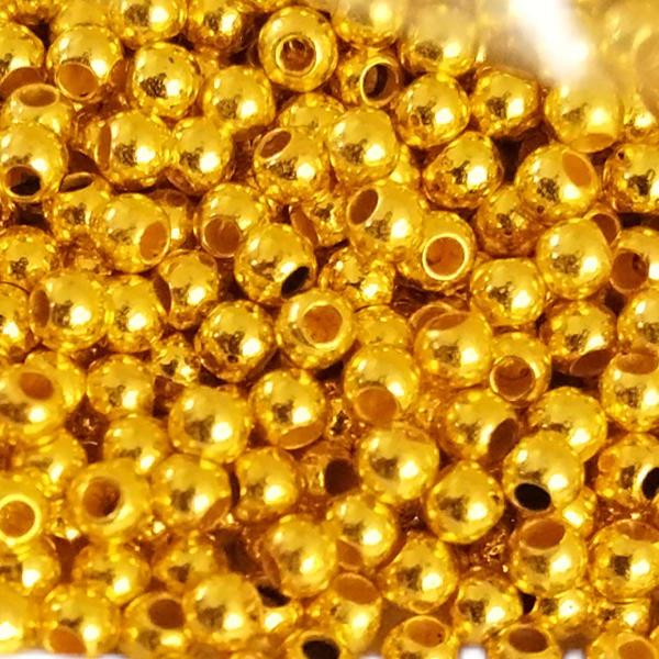 Imagem de Pérola Com Furo 4mm Dourado