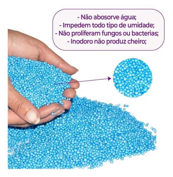 Imagem de Pérola De Eps Bolinhas De Isopor 1 Kit Com 10 Pacotes 500Ml