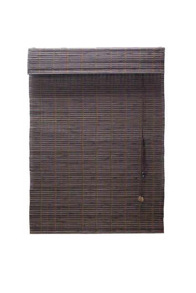 Imagem de Persiana Bambu Romana Marrom 100 (L) X 220 (A) cm Cortina Madeira Roman Shade C/ Bandô 1,00 x 2,20