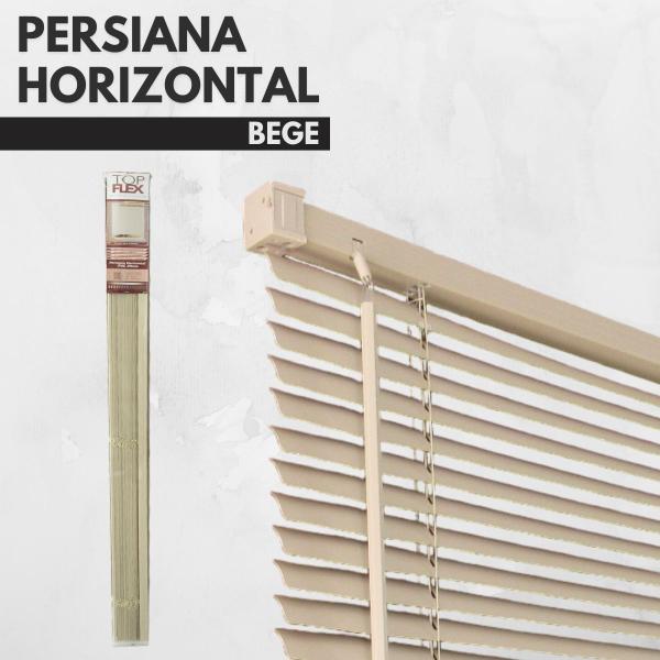 Imagem de Persiana Horizontal PVC 25mm BLOCK 120larg x 160alt Bege