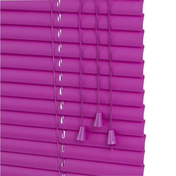 Imagem de Persiana Horizontal Pvc 25Mm Color 120Larg X 140Alt Violeta