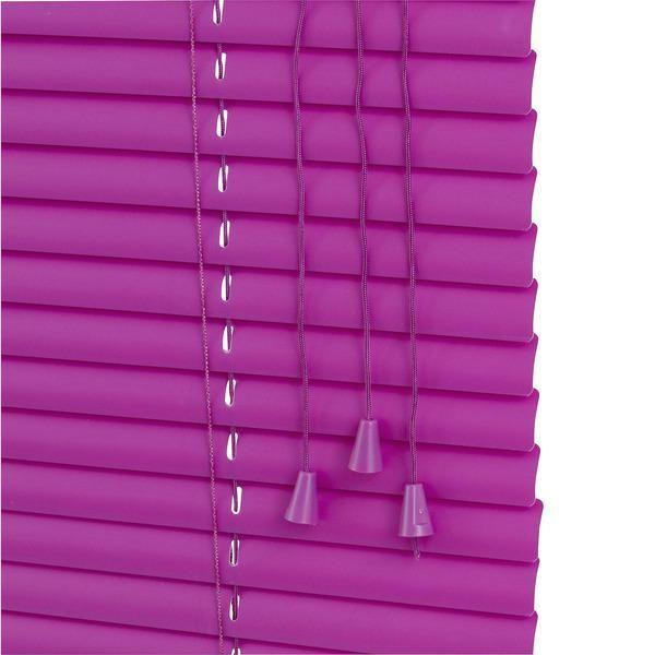 Imagem de Persiana Horizontal Pvc 25Mm Color 120Larg X 140Alt Violeta