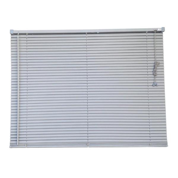 Imagem de Persiana Horizontal PVC Cinza 100 (L) x 220 (A) Cortina Completa C/ Kit de instalação 1,00 x 2,20