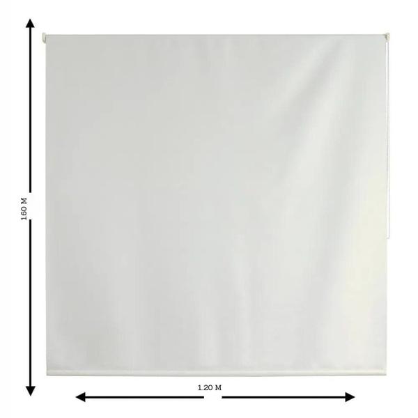 Imagem de Persiana Rolo Blackout 120 Cm X 160 Cm Branco