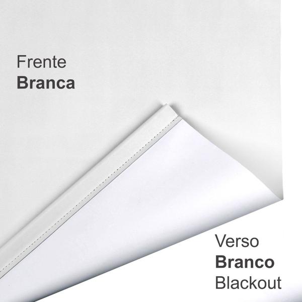 Imagem de Persiana Rolo Blackout Branca 120 (L) x 220 (A) cm 100% Escuro Cortina Roller Blecaute 1,20 X 2,20 m