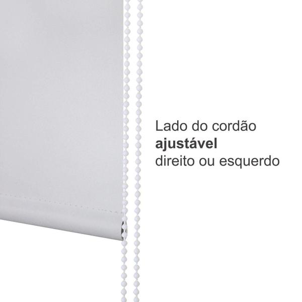 Imagem de Persiana Rolo Blackout Branca 120X220Cm 100% - 1,20X2,20M