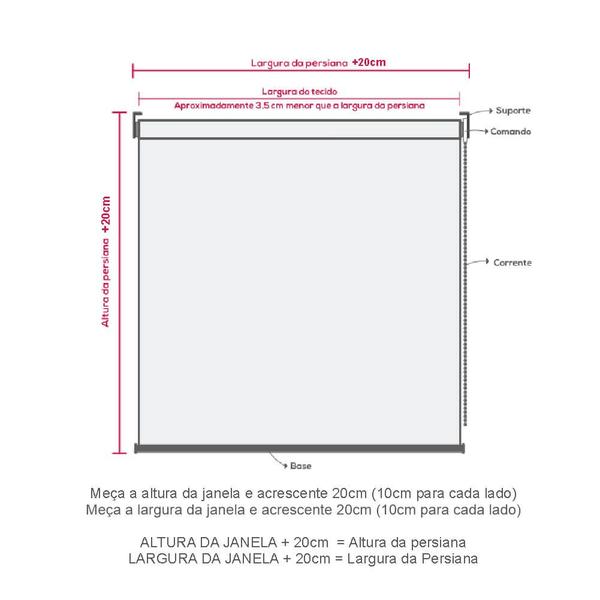 Imagem de Persiana Rolo Screen 3% Preto - 1,00m x 1,70m