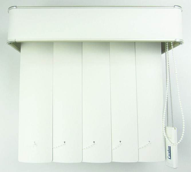 Imagem de Persiana Vertical Em Pvc Com Bando Crisdan Largura 1,00 X 1,40 Altura Branco