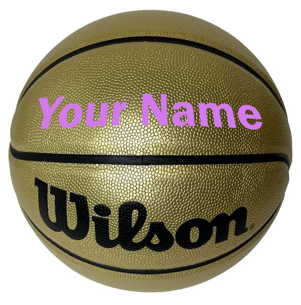 Imagem de Personalizado Wilson NCAA Preto e Dourado Basquete Tamanho Oficial 29,5"