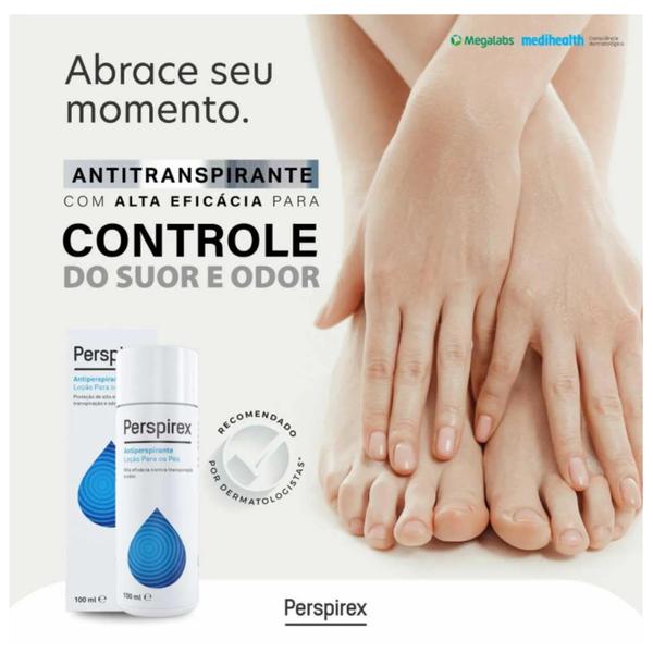 Imagem de Perspirex Loção Pés Unissex Desodorante Antitranspirante 100