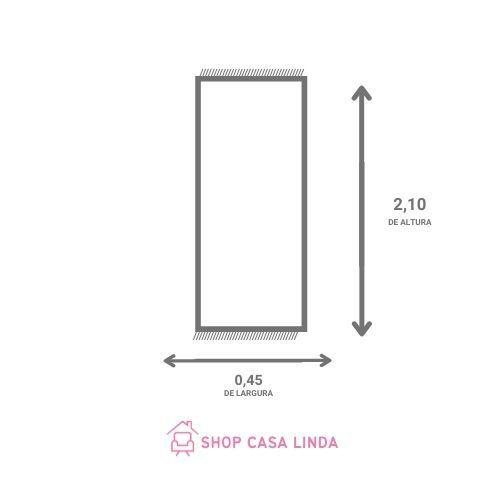 Imagem de Peseira Decorativa para Cama 0,45mx2,10m Creta Bege