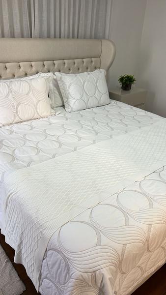 Imagem de Peseira Manta Tricot Sala Cama Solteiro Sofá 160x60cm Veneza