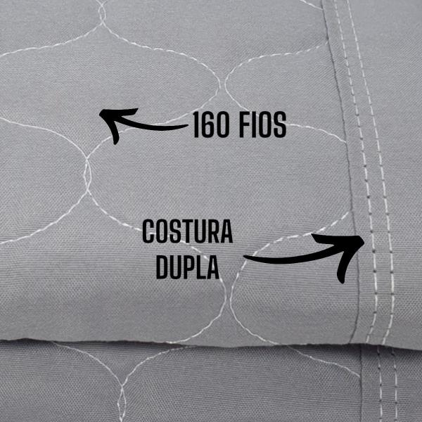 Imagem de Peseira Para Decoração De Cama Saia De Cama Box + 2 Fronhas