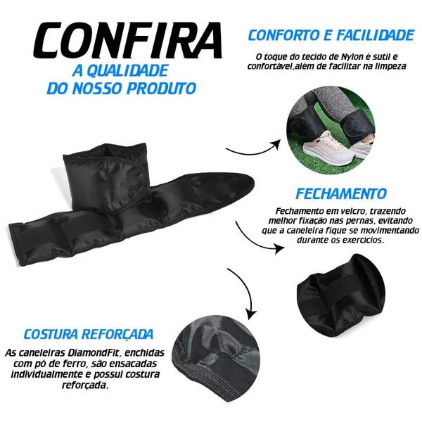 Imagem de Pesinho Peso 2kg de Perna Caneleira Para Fortalecimento Perna Reabilitação Yoga Flexora Abdutora Extensora Treino Panturrilha