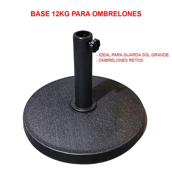 Imagem de Peso Base Para Guarda Sol E Ombrelone 12kg Com Suporte