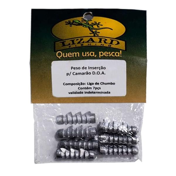 Imagem de Peso Pescaria Lizard Para Inserção 0,8mm 20g Com 7 Unidades