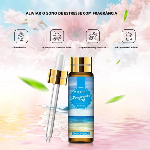 Imagem de Pêssego Anjo Brisa Do Mar Coco Baunilha Goma De Bolha Óleo De Fragrância De Morango 10ml Para Velas