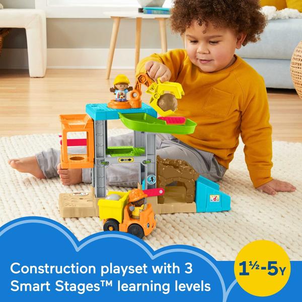 Pessoas pequenas de fisher-price carregam 'n aprender canteiro de obras, playset musical com caminhão de lixo para crianças e crianças pré-escolares de 1 1/2 a 5 anos Imagem de Pessoas pequenas de fisher-price carregam 'n aprender canteiro de obras, playset musical com caminhão de lixo para crianças e crianças pré-escolares de 1 1/2 a 5 anos