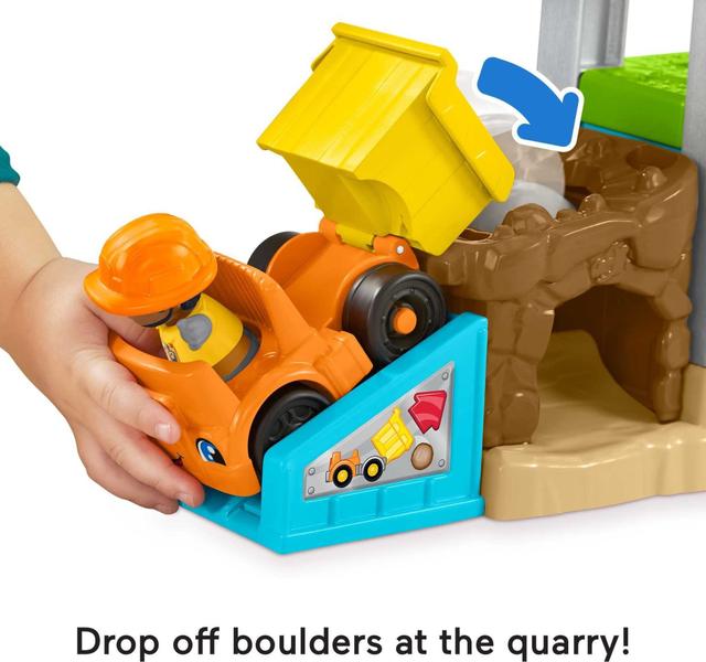 Pessoas pequenas de fisher-price carregam 'n aprender canteiro de obras, playset musical com caminhão de lixo para crianças e crianças pré-escolares de 1 1/2 a 5 anos Imagem de Pessoas pequenas de fisher-price carregam 'n aprender canteiro de obras, playset musical com caminhão de lixo para crianças e crianças pré-escolares de 1 1/2 a 5 anos