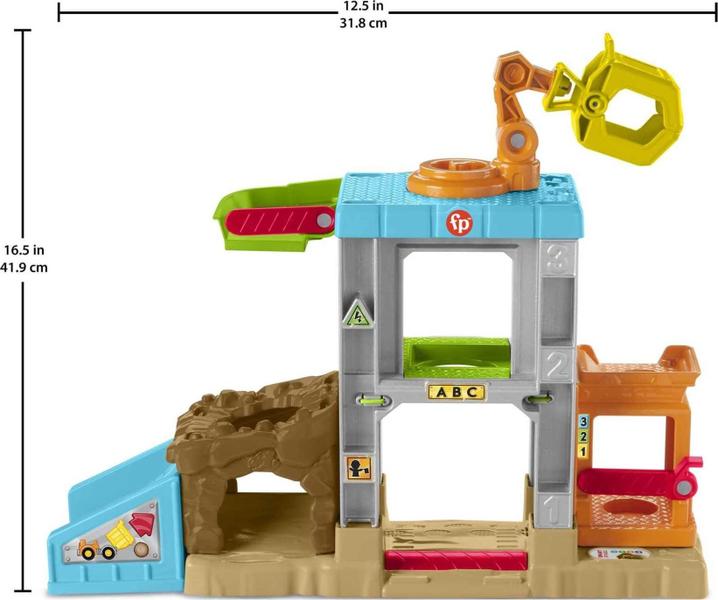 Pessoas pequenas de fisher-price carregam 'n aprender canteiro de obras, playset musical com caminhão de lixo para crianças e crianças pré-escolares de 1 1/2 a 5 anos Imagem de Pessoas pequenas de fisher-price carregam 'n aprender canteiro de obras, playset musical com caminhão de lixo para crianças e crianças pré-escolares de 1 1/2 a 5 anos