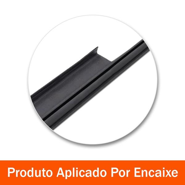 Imagem de Pestana borracha vedação vidro Interna e Externa Volkswagen Fox 2 Portas 2004 2005 2006 2007 2008 2009 2010 2011 2012