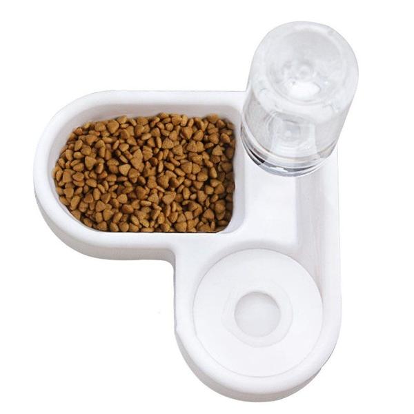 Imagem de Pet Bowl Automatic Feeder Dog Cat Food Bowl Com Water Dispenser Double Dog Drinking Bowl Cat Dish Bowl Bowl Bowls For Pet Food Supplies Alimentação de cães