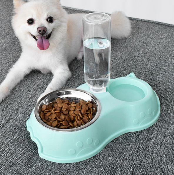 Imagem de Pet Bowls Dog Food Food Water Feeder Pet Prato Alimentador de gato com suprimentos de alimentação elevado pequenos acessórios pet produc Alimentação de cães